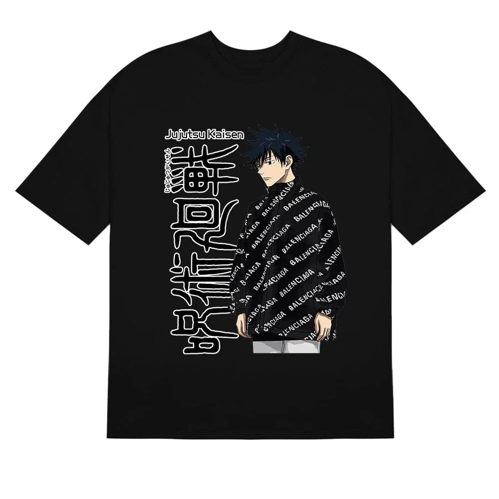 Jujutsu Kaisen Megumi Fushiguro Graphic T-Shirt - High-Quality Anime Tee