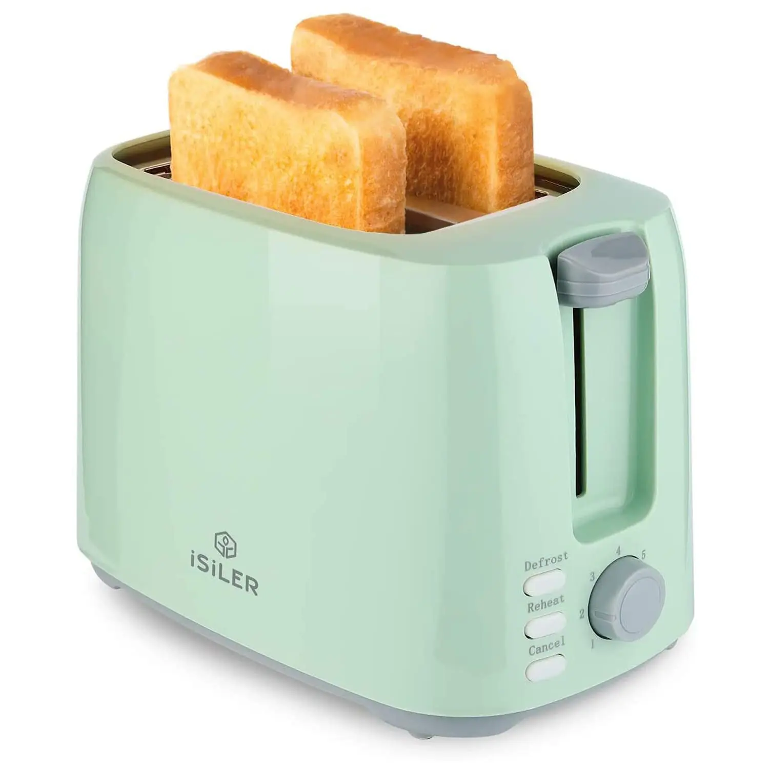 New Green Home Mini Electric Smart 2 Slice Breakfast Waffle Sandwich Bread Maker Toaster