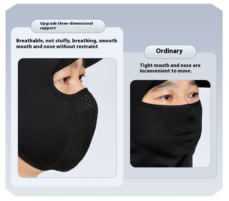 サイクリング日焼け止めフルフェイスマスク男性女性 Facekini アウトドアスポーツロードバイク電気自動車サンシェードつば抗紫外線マスク
