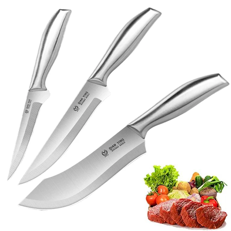 Meat cutting knife, butcher's pig killing knife, sharp bone shaving knife, pork cutting sharp knife, with knife cover