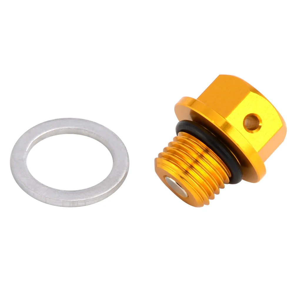 CNC M12xP1.25 Magnetic Oil Drain Plug Bolt For Suzuki RM 125 250 250Z Z250 DR Z70 Z100 Z250 Z400S Z400E Z400SM DRZ 400S 400E