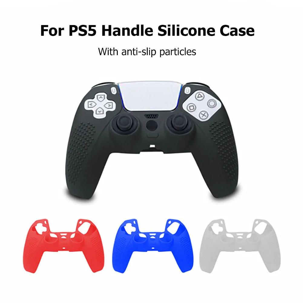 Silicone Skin Cover for PS5 Controller Soft Shell Edge Protective Case for Playstation 5 Gaming Controller Dustproof Accessories