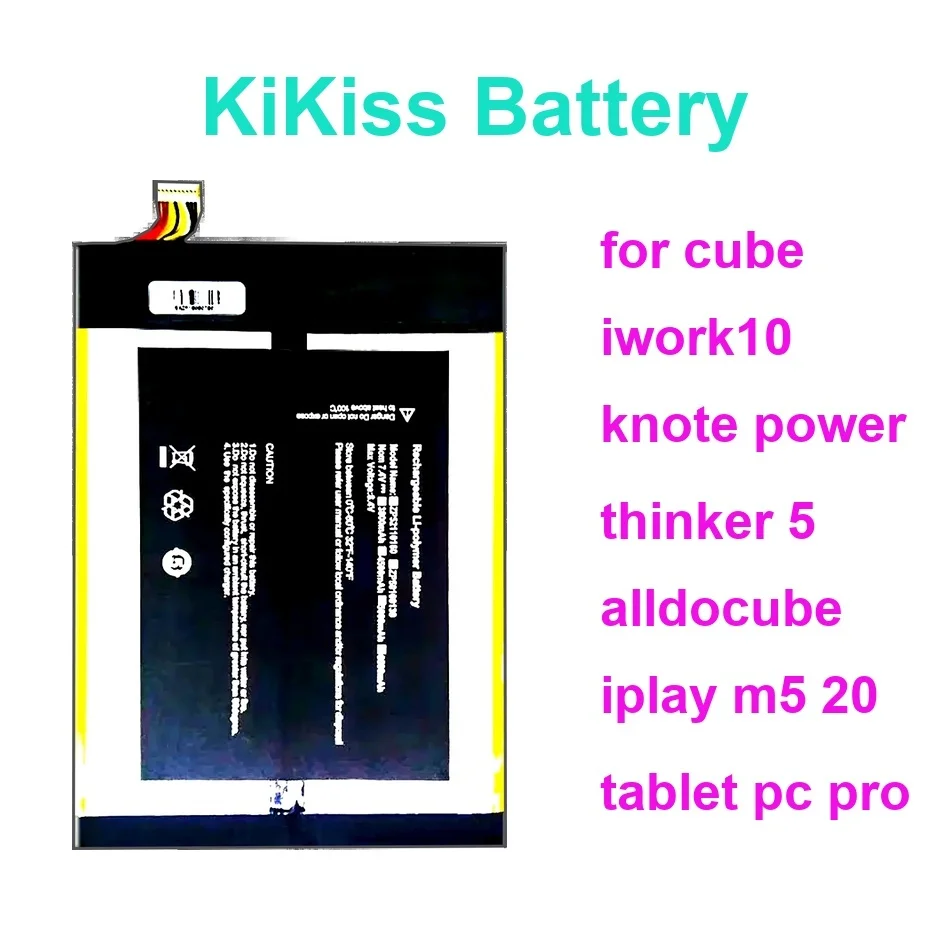 

T1006-3280185 (2 провода) Аккумулятор 4200-12000 мАч для Cube IWORK10 Knote Power Thinker 5 Alldocube Iplay M5 20 Tablet PC Pro