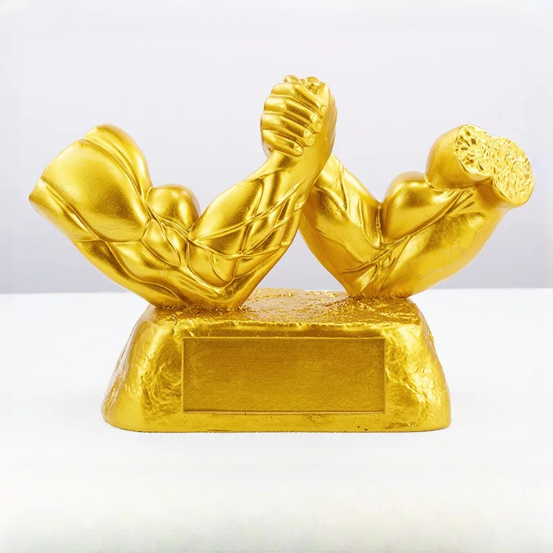 Fitness Fitness Competition Trophy, Wrench Bowl Strength Trophy, Gym Club Resin Arts and Crafts Decoration