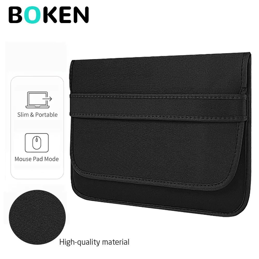 Laptop Sleeve 13 14 15-15.6 Inch for MacBook Air Pro Dell HP Lenovo, Slim Portable Computer Bag with Mouse Pad Function for Work