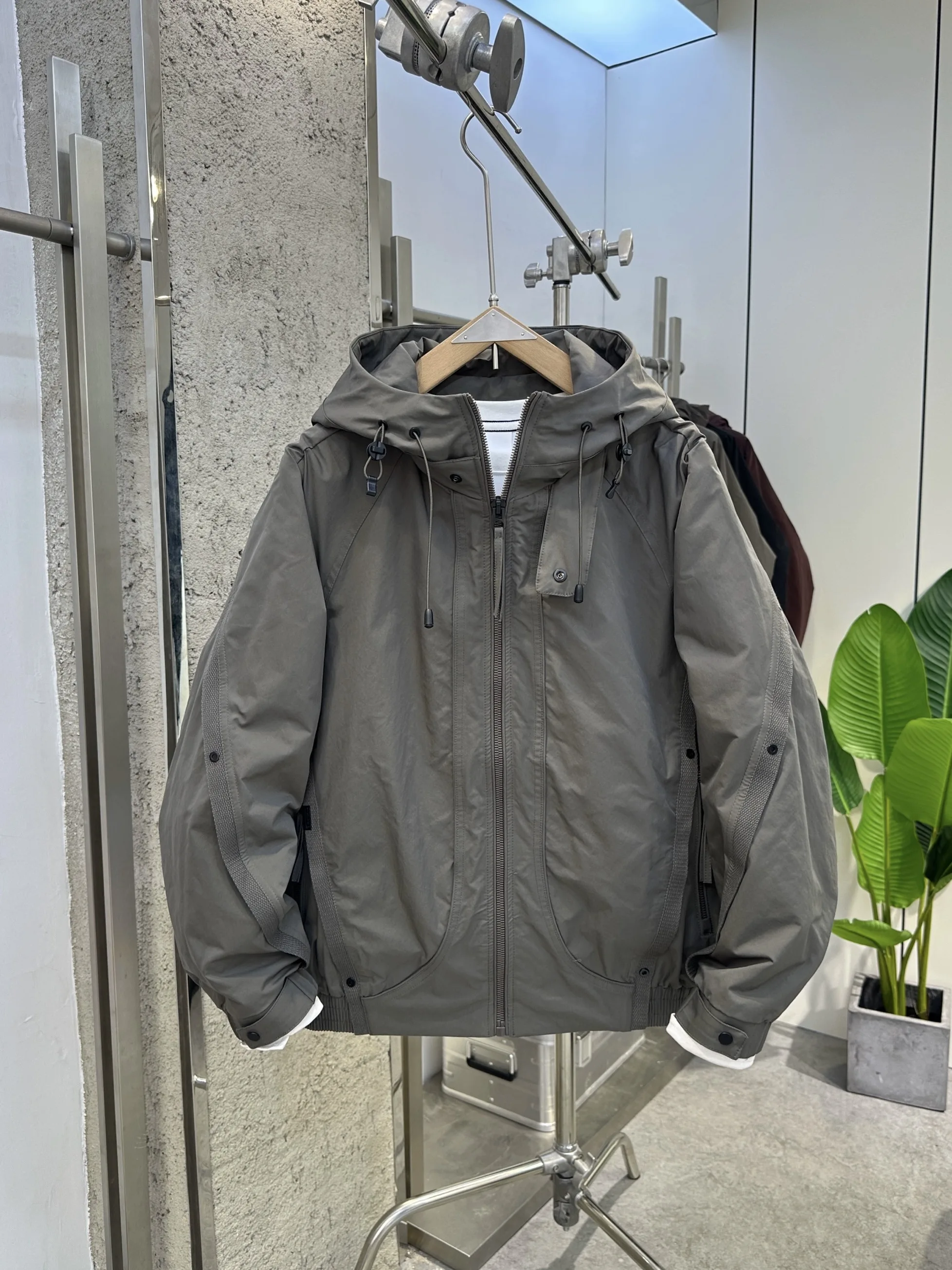 

Новая мужская утепленная хлопковая куртка с капюшоном в рабочем стиле, осенне-зимняя теплая верхняя одежда, приталенный крой, с наполнителем из полиэстера