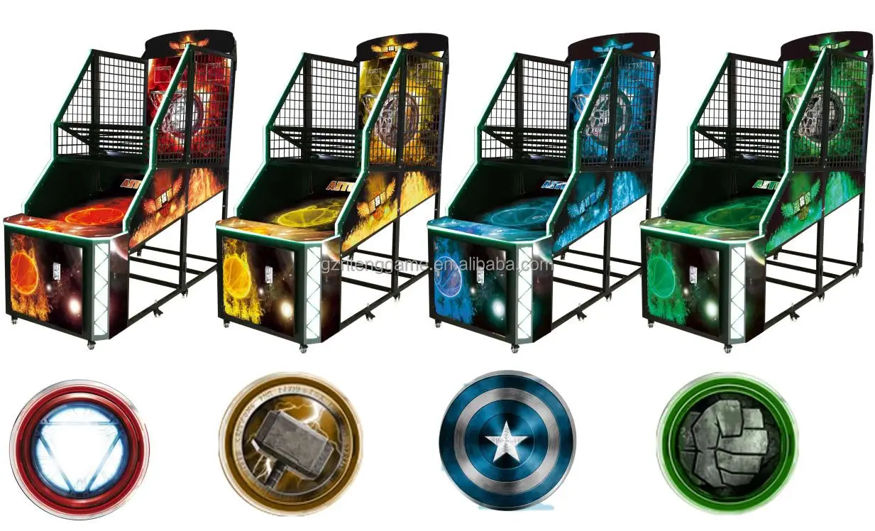 New Electronic Arcade Shooting Hoops Basketball Token Game Machine Indoor Extreme Hoops Electric Basketball Vending Machine