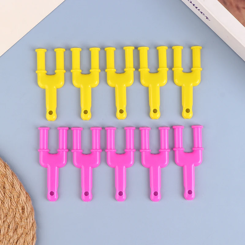 Acrylic Model Y Slingshot Loom Rubber Band Clips Plastic Jewelry Connectors For Necklace Bracelet Making Colorful Clasp