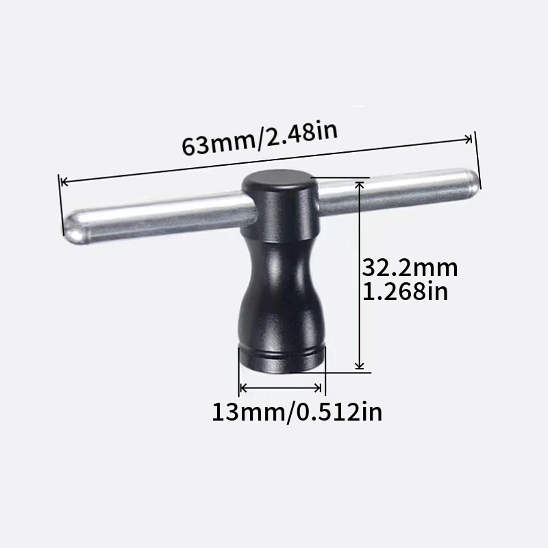 Liga de alumínio m5 chave de parafuso hélice ferramenta de liberação rápida t-soquete para rc drone fpv 2205/2207 motor quadcopter multicopter