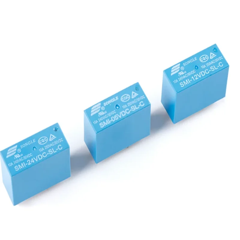 10PCS-50PCS SMI-05VDC-SL-C SMI-24VDC-SL-C SMI-12VDC-SL-C High-current Single-Pole Double-Throw (SPDT) Power Relay