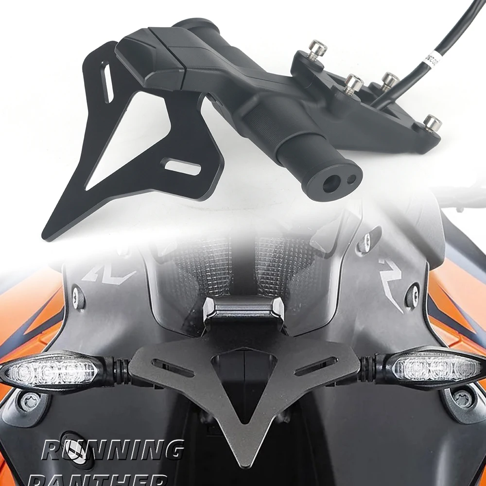 Motorcycle Rear Short Tail Stock Tidy License Plate Holder Tailstock Bracket Kit For 1290 Super Duke R 2020 2021 2022 2023 2024