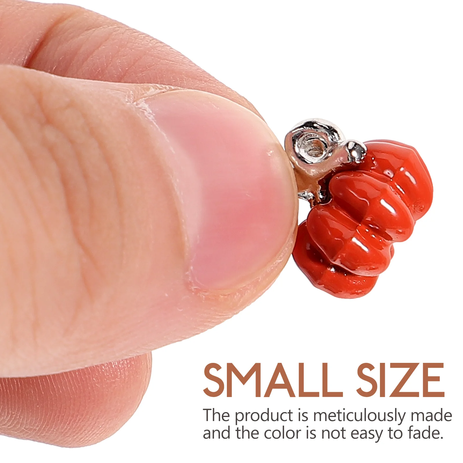 

16pcs Pumpkin Shaped Pendant Accessories for DIY Earrings Bracelets Jewelry Supplies Alloy Charms Hanging Decorations