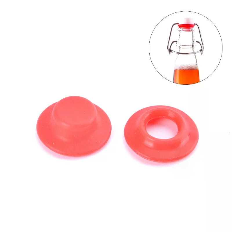 10Pcs Silicone Rubber Gaskets Washers Backs For Cap Swing Top Bottle Cap Home view 4