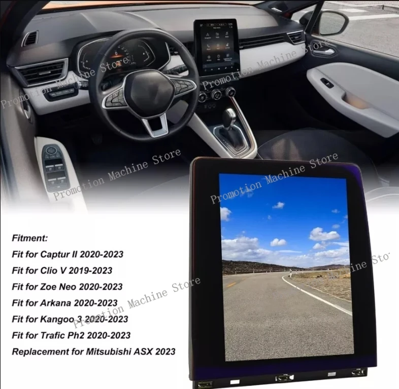 LCD DisplayRENAULT KANGOO 3 2019-2024 HEAD UNIT LCD TOUCH SCREEN NAV DISPLAY REPLACEMENT 9.3