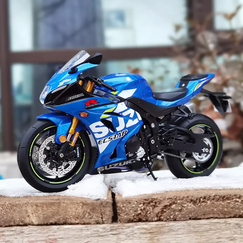 1:12 Suzuki GSX-R1000R Alloy Racing Motorcycle Model Diecast Street Cross-Country Motorcycle Model Simulation Childrens Toy Gift