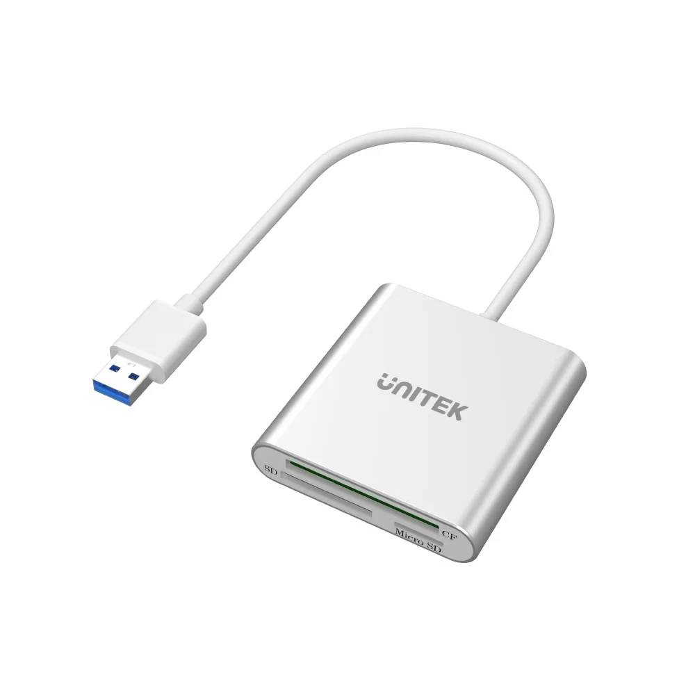 Unitek 3 in 1 Card Reader USB 3.0 to SD MicroSD SDHC SDXC TF Memory Card Adapter for PC Laptop Accessories CF Type I Cardreader