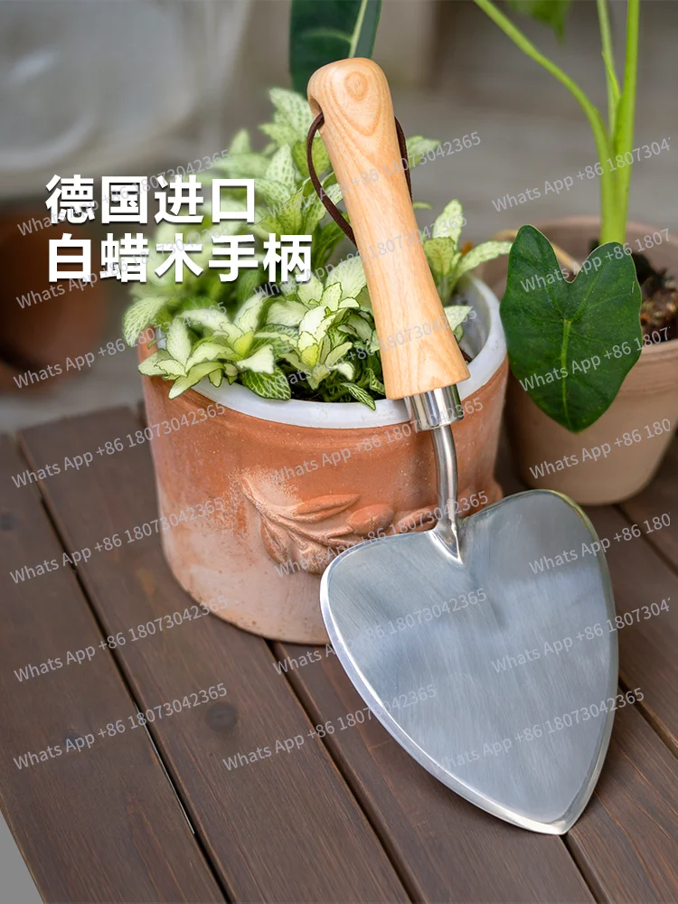 

Садовая лопата для посадки лесных цветов в форме сердца, нержавеющая сталь, резка растений, копание, замена почвы, инструмент для пересадки