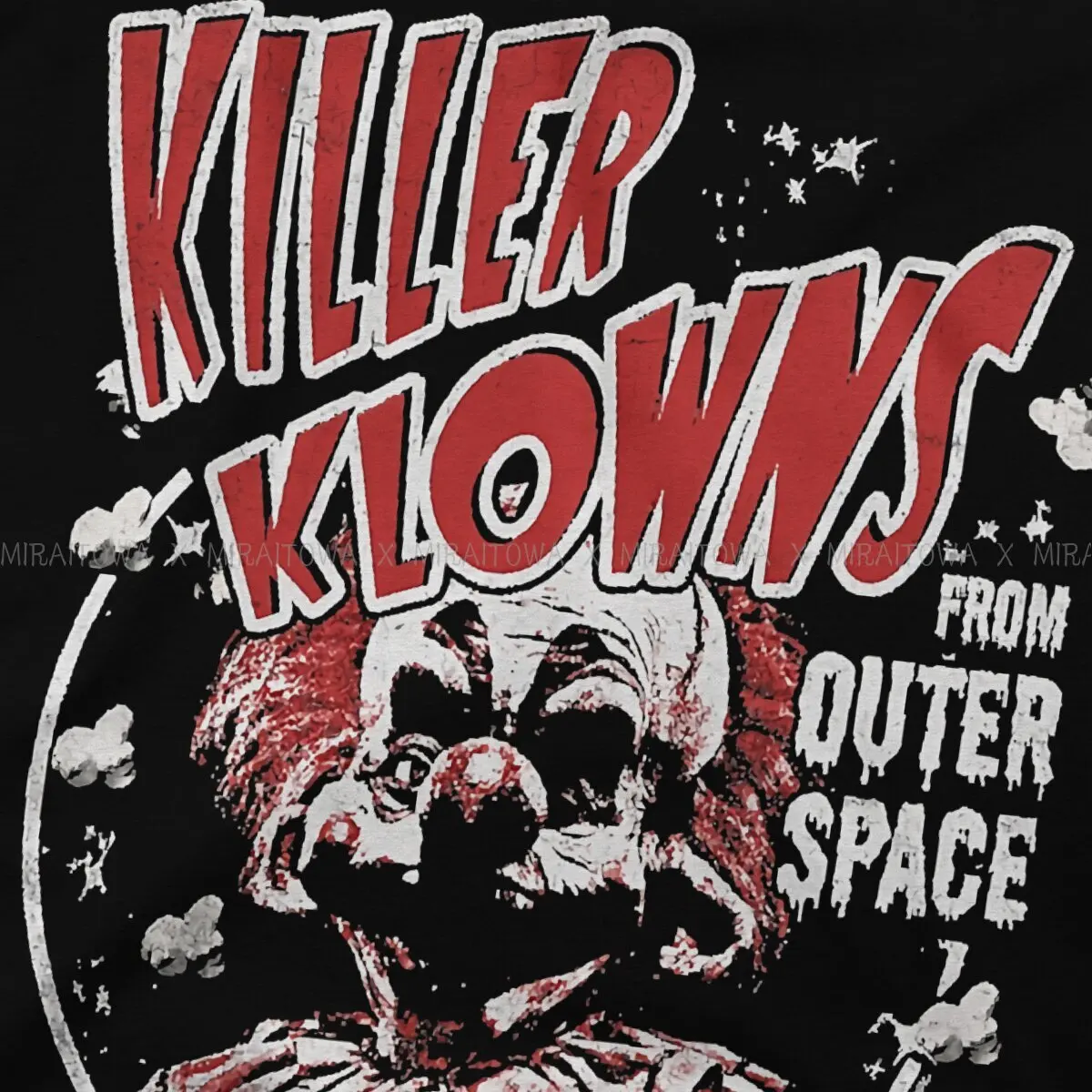 Alien Bozos  TShirt For Men Killer Klowns from Outer Space horror Film Clothing Fashion T Shirt Soft Printed Creative Gift