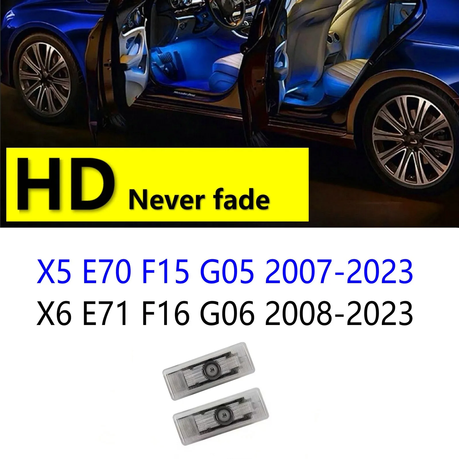 

HD 2 For BMW Led Car Door Projector Welcome Light M X5 E70 F15 G05 2007-2023 X6 E71 F16 G06 2008-2023 2022 2021 2020 Accessories