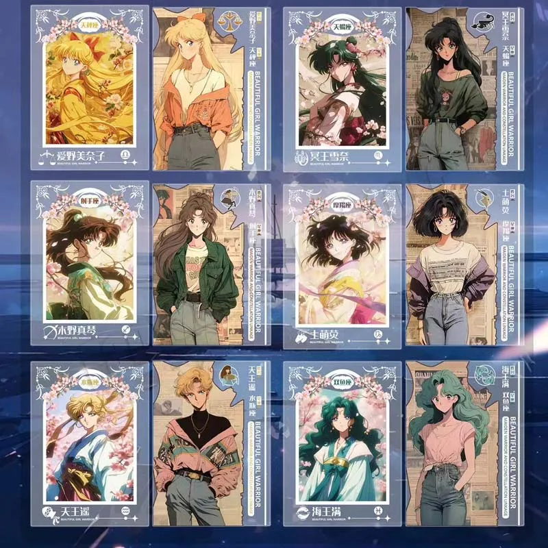 Tarjeta de Sailor Moons Hino Rei Tsukino Usagi, moda Sexy, anime, diosa, regalo coleccionable, nuevo estilo, venta limitada