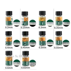 1 Bottles BGA Reballing Balls ( 0.25 0.3 0.35 0.4 0.45 0.5 0.55 0.6 0.65 ) BGA Solder Ball leaded For BGA Rework Repair Tools