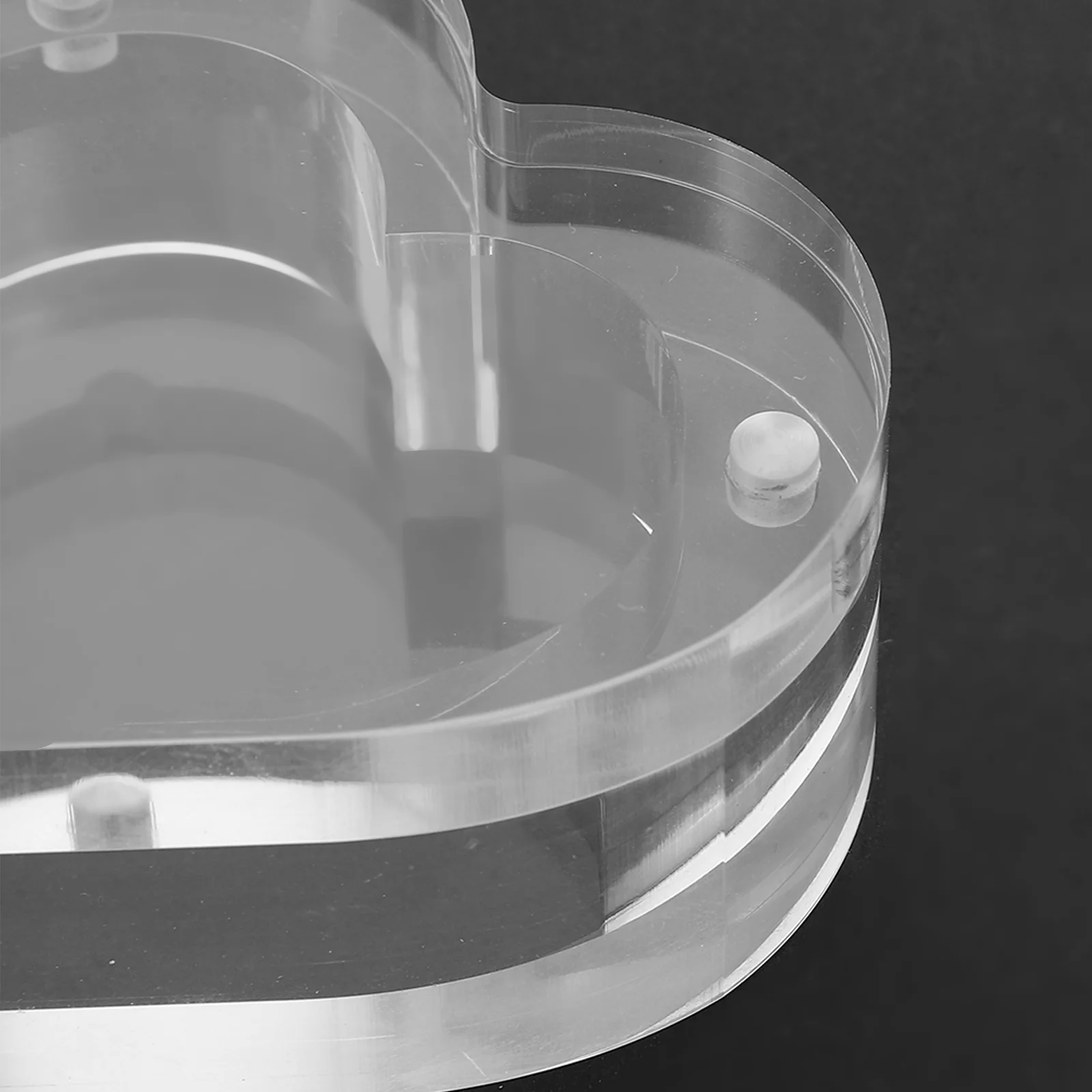 Clear Acrylic Heart Shaped Ring Box for Wedding Engagement Proposal Jewelry Storage Elegant European Style Bridal Proposal Box