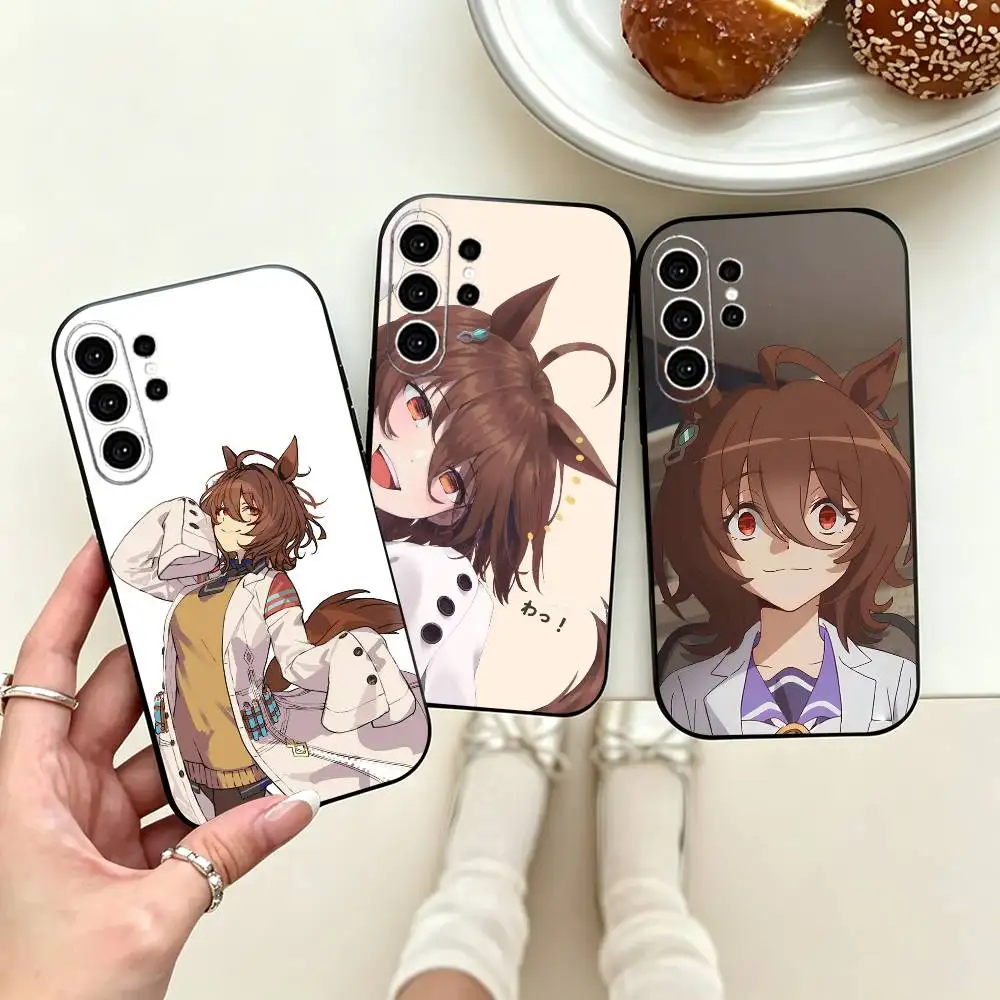 Umamusume Agnes Tachyon  Phone Case For Samsung S25,S24,S21,S22,S23,S30,Ultra,S20,Plus,Fe,Note,10,9,5G Black Cover