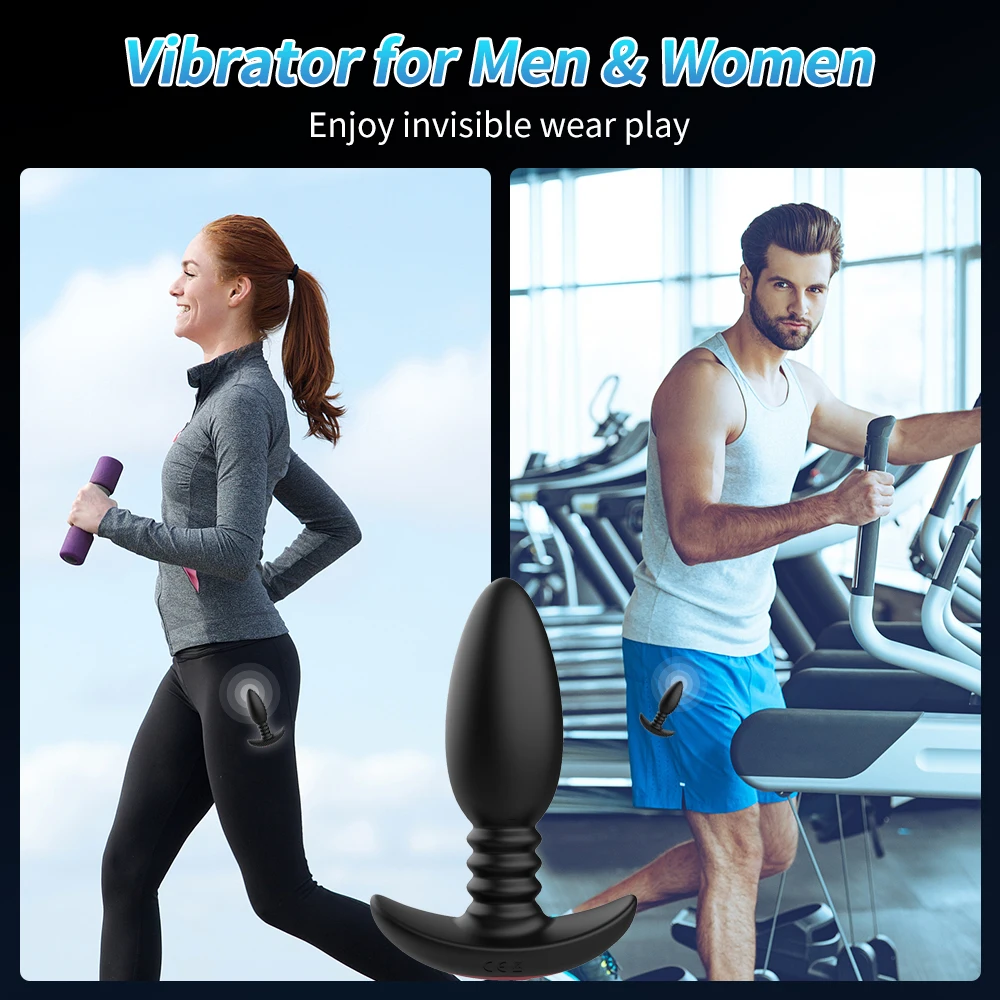 Wireless Remote Control Anal Plug Vibrator for Women Butt Plug Prostate Massager Stimulator Male Masturbator Sex Toy for Men