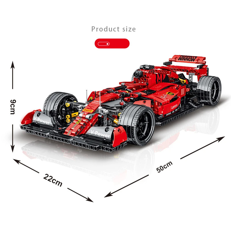 2024 صيغة تقنية جديدة F1 سباق السيارات اللبنات مجموعة MOC تجميع مركبة الطوب هدية الكريسماس لعب الاطفال للبنين