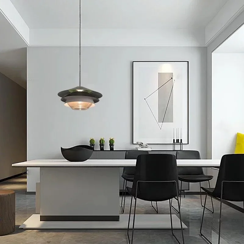 Nordic Designers Restaurants Clothing Stores Bedrooms Bedside Bars Bar Counters Cloakrooms White Multi Layer Glass Chandeliers