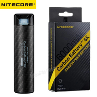 Nitecore USB-C Rechargeable Carbon Battery 6K 6000mAh Lithium battery for Extenede headlamp Runtime Photography