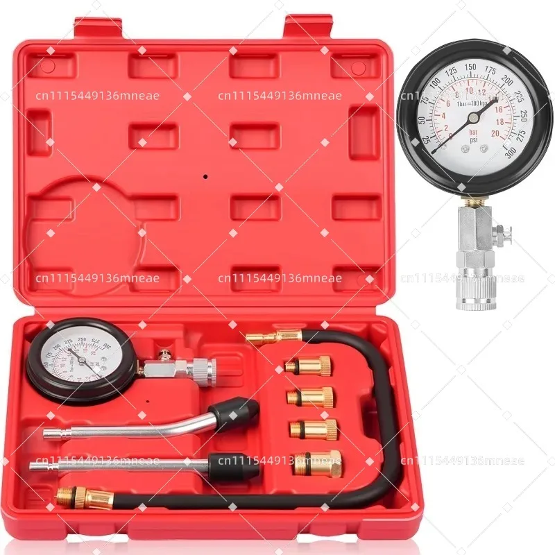 Engine Cylinder Compression Pressure Diagnostic Kit Vehicle Motorcycle Pressure Detection Measuring Tool Component