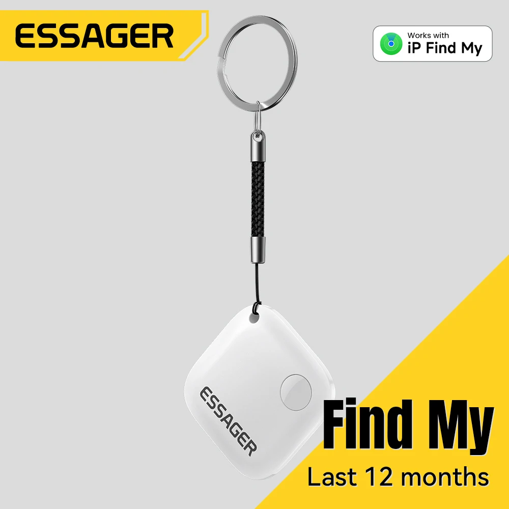 Essager Smart Bluetooth Tracker GPS Finder Locator For Keys Wallet Bag Luggage Pet iPhone Finder For Find My (Only IOS)