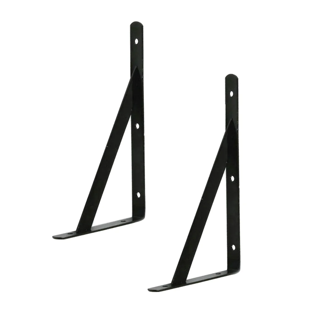 Metal Wall Shelf Bracket Heavy Duty Shelf Holder Supporter L Shaped Shelf Organizer for Home Decor Shelves