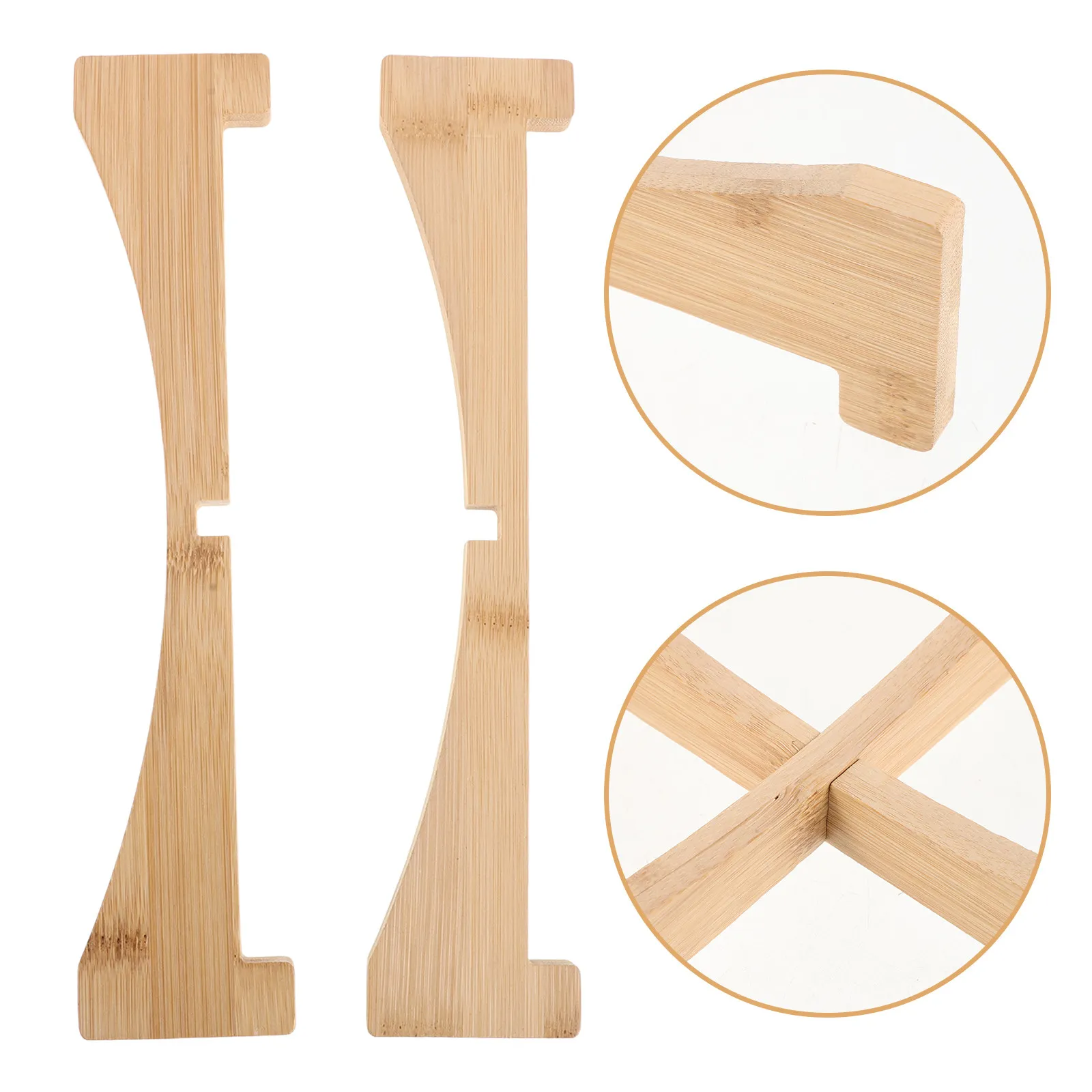 

Large Four Leg Shape Wooden Plant Tray for Indoor Outdoor Use Premium Solid Wood Flower Pot Stand with Natural Texture Drainage