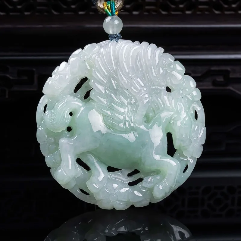 

High quality natural A-grade jadeite has arrived successfully thickened with exquisite jade stones, and aged high ice pendants