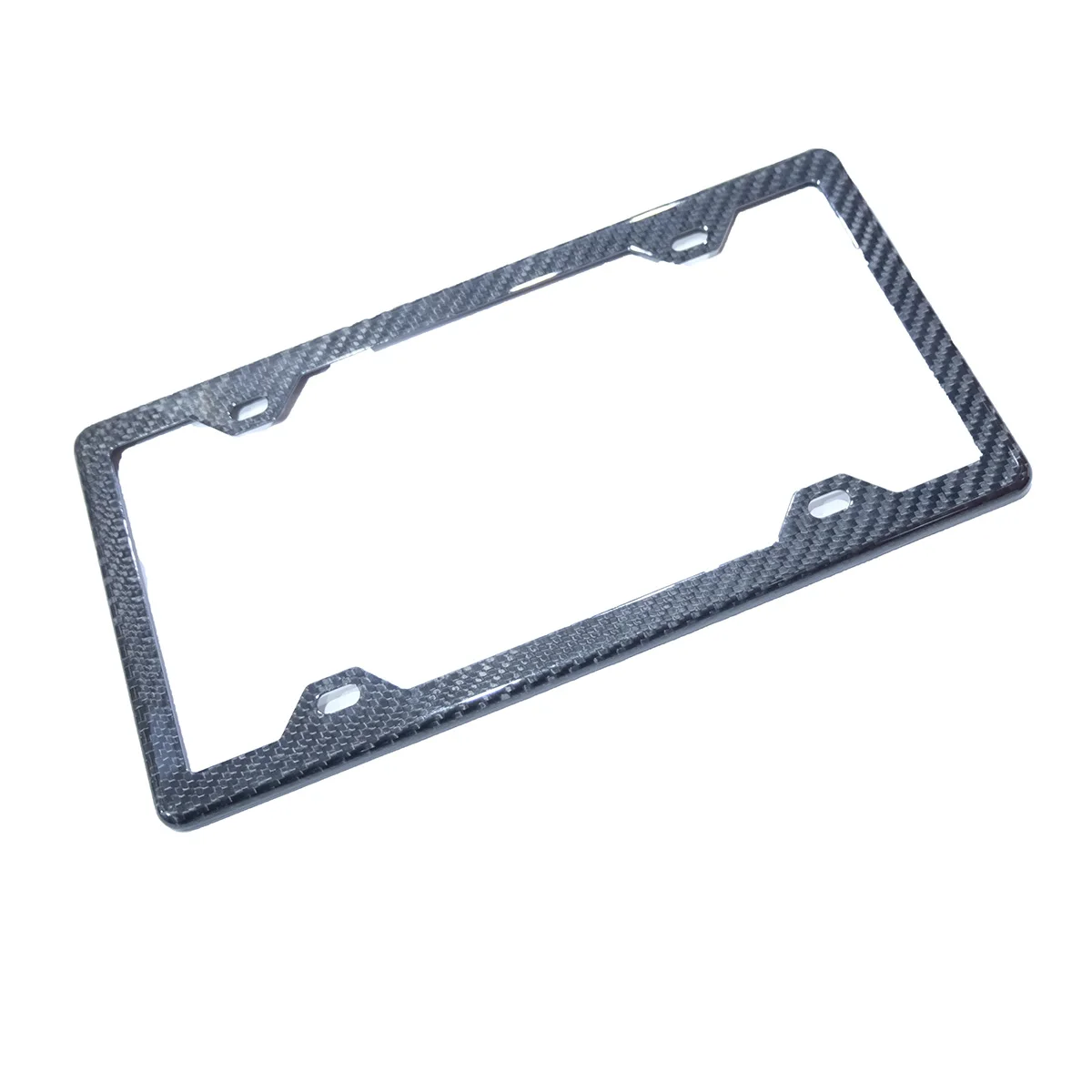 4 Holes American Carbon Fiber  License Plate Holder License Plate Frame US Registration Plate Hold