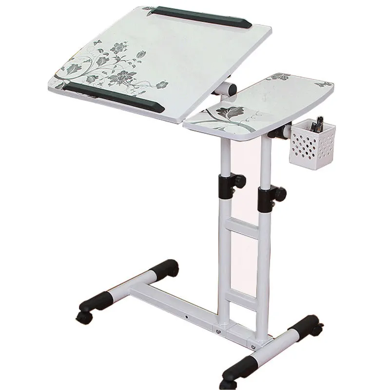 Multi functional Lazy Bedside Table Foldable, Mobile, Elevating, Rotating Laptop Table