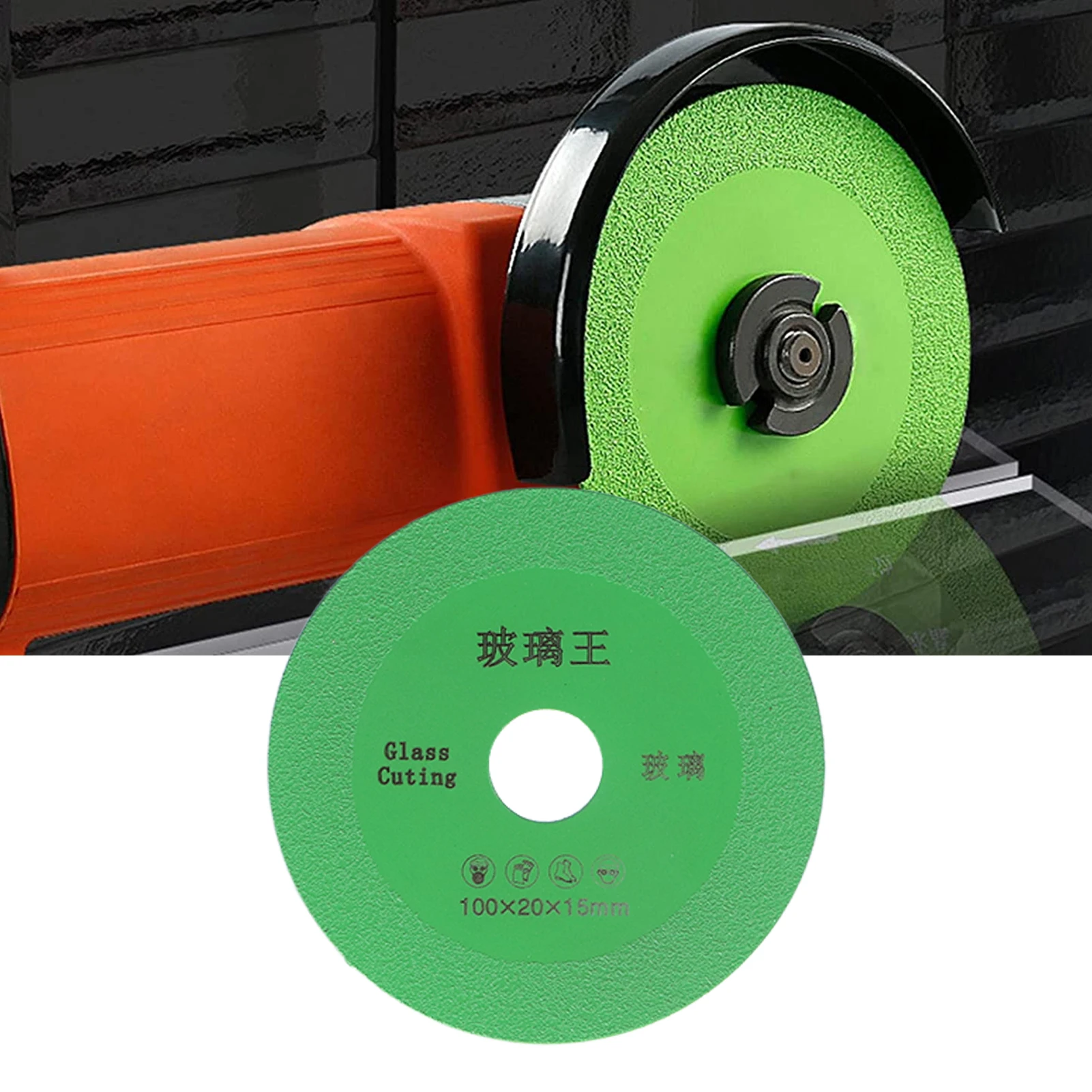 Emery Coated Diamond Cutting Wheel Cutting and Grinding Fast Cutting No Chipping Grinding Disc Green Double Sided Saw Blade