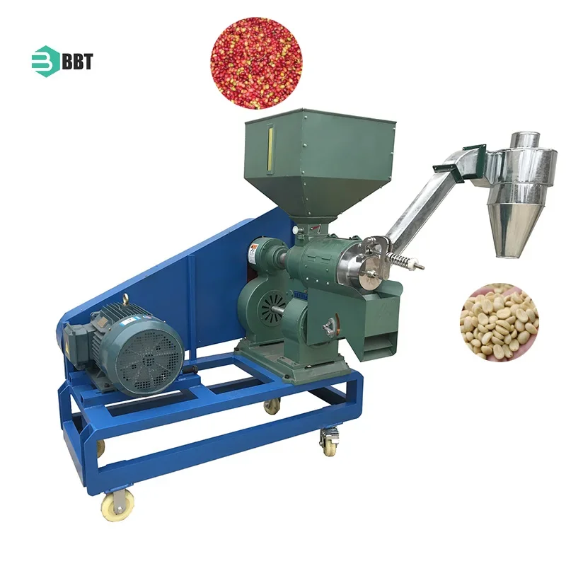 High Output New Movable Coffee Bean Sheller Machine Dry Coffee Skin Peeling Machine Fruit Nut Shelling Machine