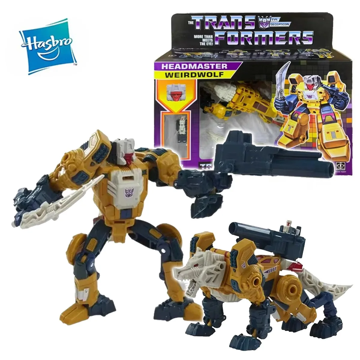 【In Stock】Hasbro Transformers Head Master Weirdwolf  Deluxe Class Retro Original Action Figure Model Toy Robot Gift Collection