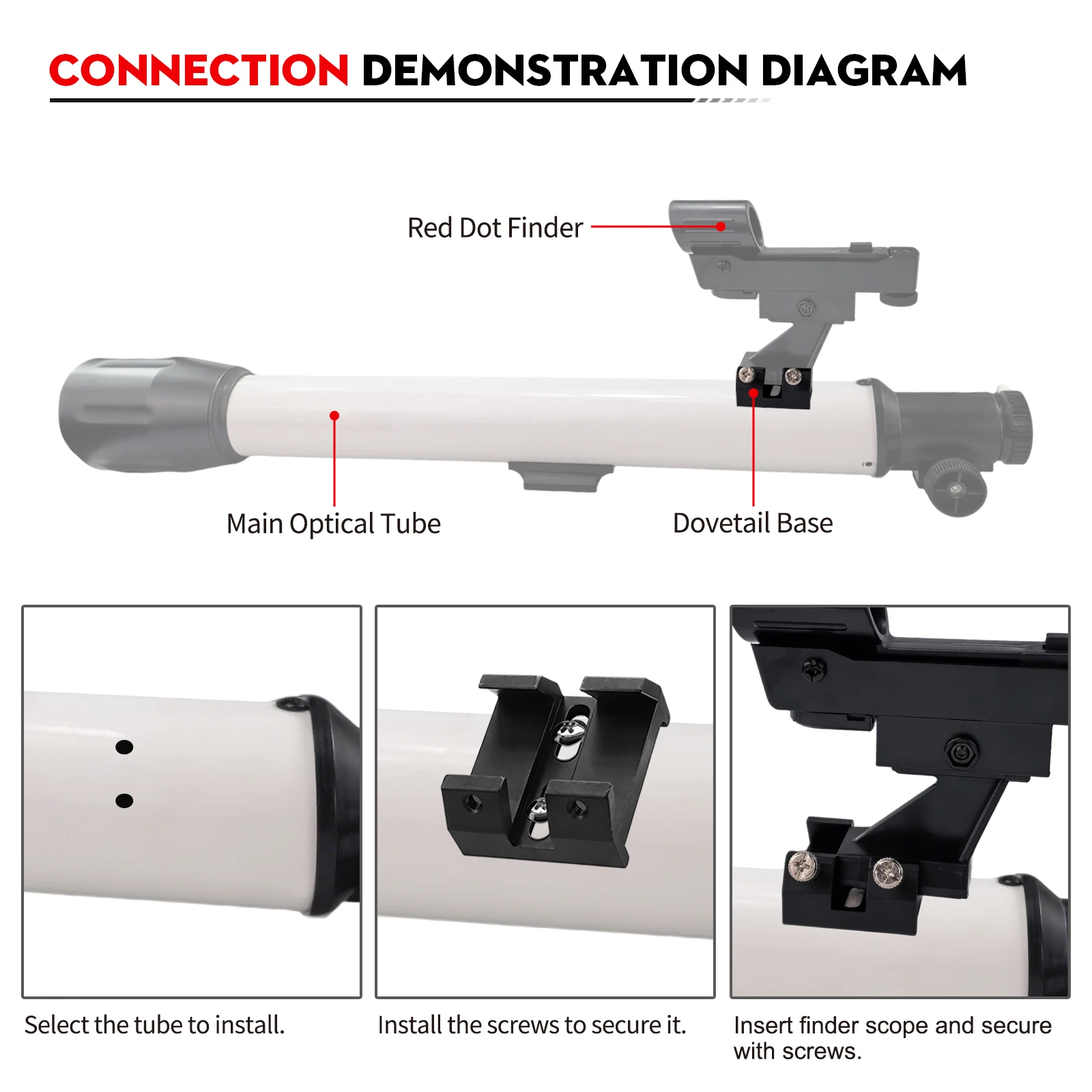 Datyson Telescope Accessory – Vixen Dove Tail Mount Base – Astronomy Mounting Platform for Finder Scope/Stability Enhancement