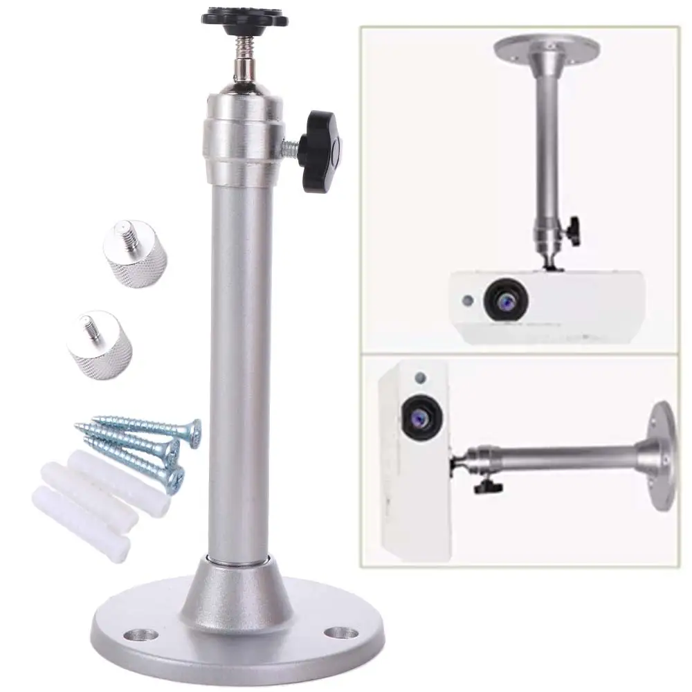 Adjustable Projector Ceiling Stand 360 Degree Rotation with M6/M4 Screws Projector Wall Mount Metal Construction Easy To Install