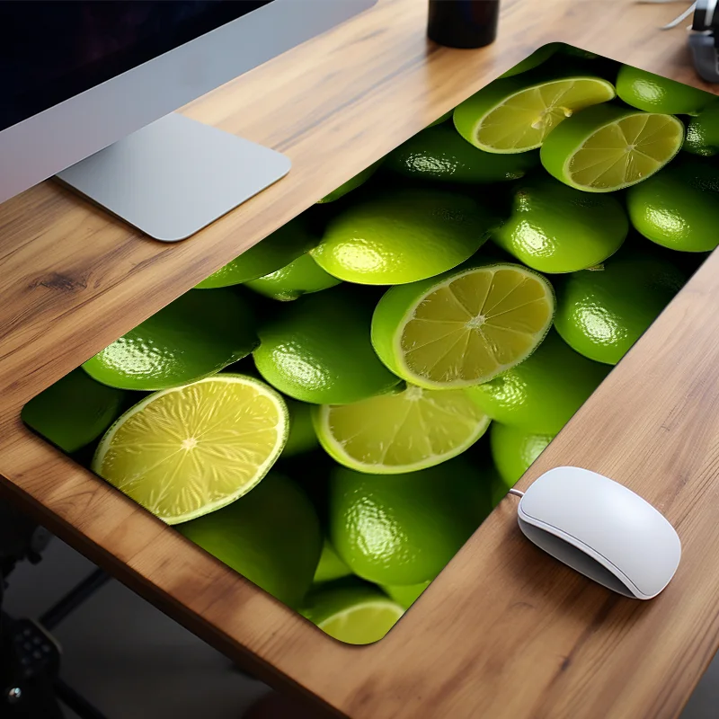

Fresh lemon Mouse Pad HD Desk Mat for Home Office Non-Slip Rubber Base Perfect Unique for Friends Teens Girlfriend Boyfriend