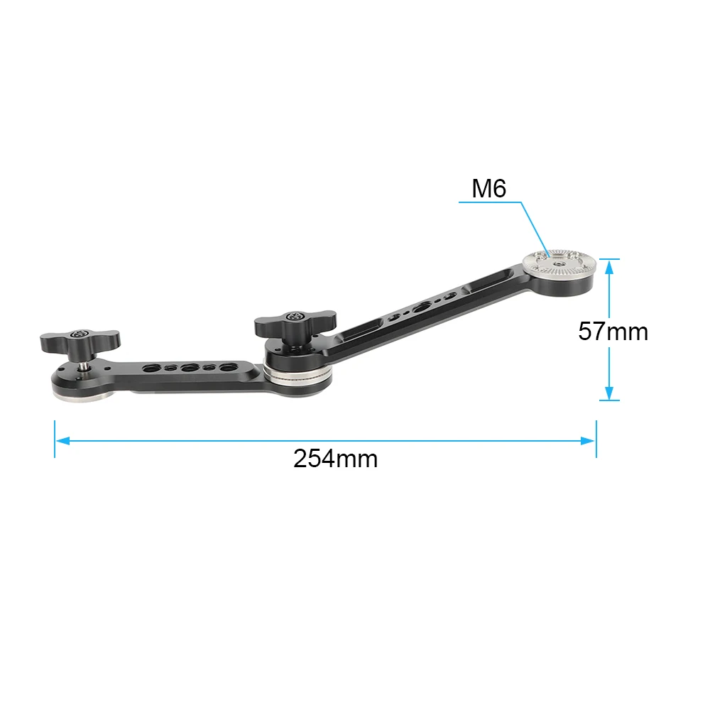 KIMRIG Longer Version Adjustable Extension Arm With Double Rosette Mounts For Dslr Camera Shoulder Mount Rig Kit Phont Studio