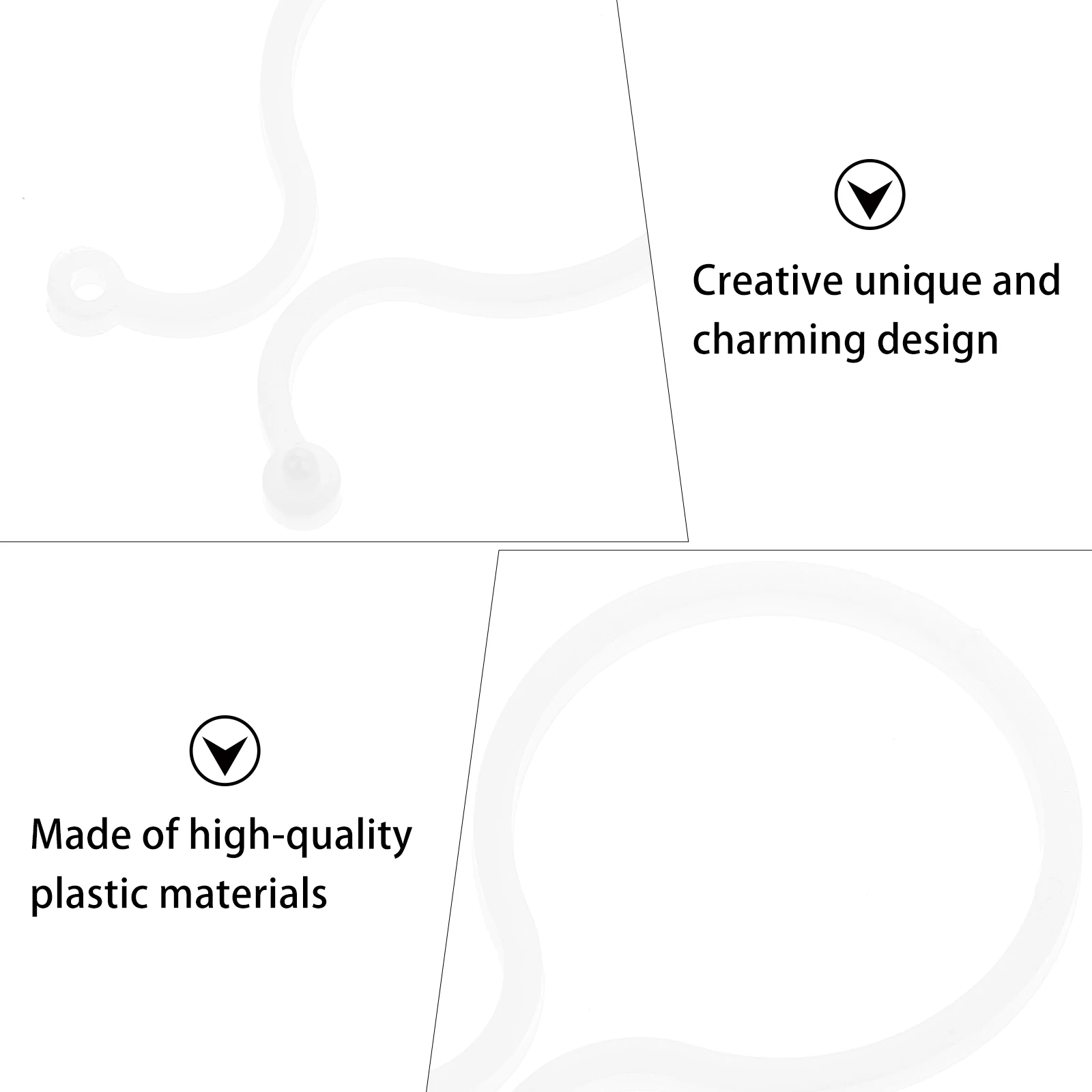 

100pcs Gardening Clamps Plant Stems Protection Durable Plastic Lightweight Storage Easy Use Fruit Support Vines Buckle