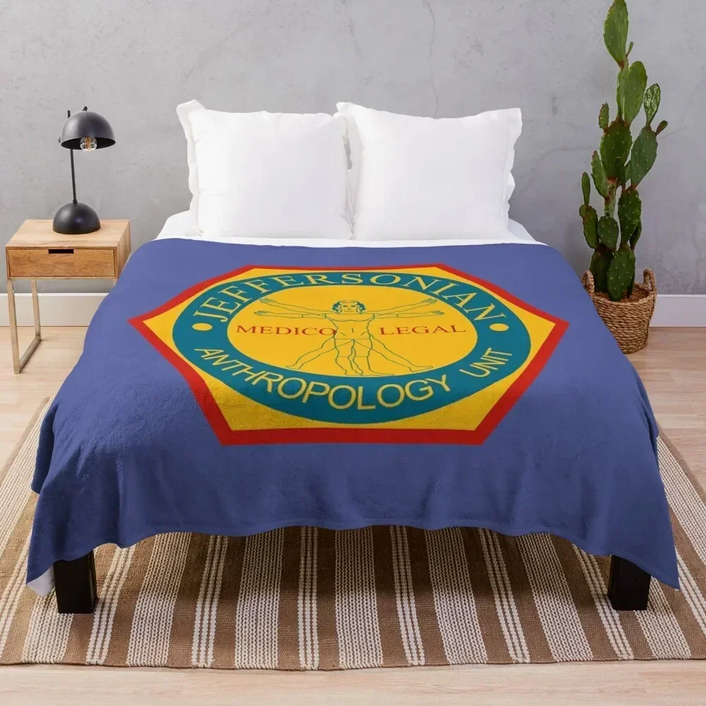 

Jeffersonian Logo- Bones TV Show Throw Blanket Flannel Soft Warm Blankets