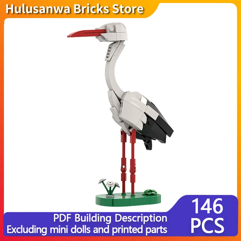 

Creators Animal Series Model MOC Building Block Stork Bird Modular Technology Gifts Holiday Assemble Children Toys Suit