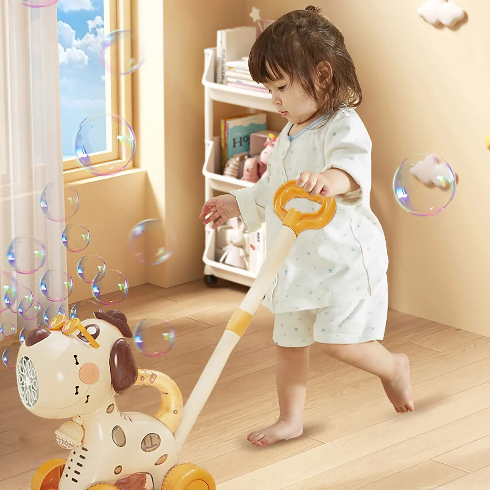 Push Bubble Cart Electric Blowing Toys Soap Blowers Automatic Bubbles Machine with Music Lights Children Gift Outdoor Games