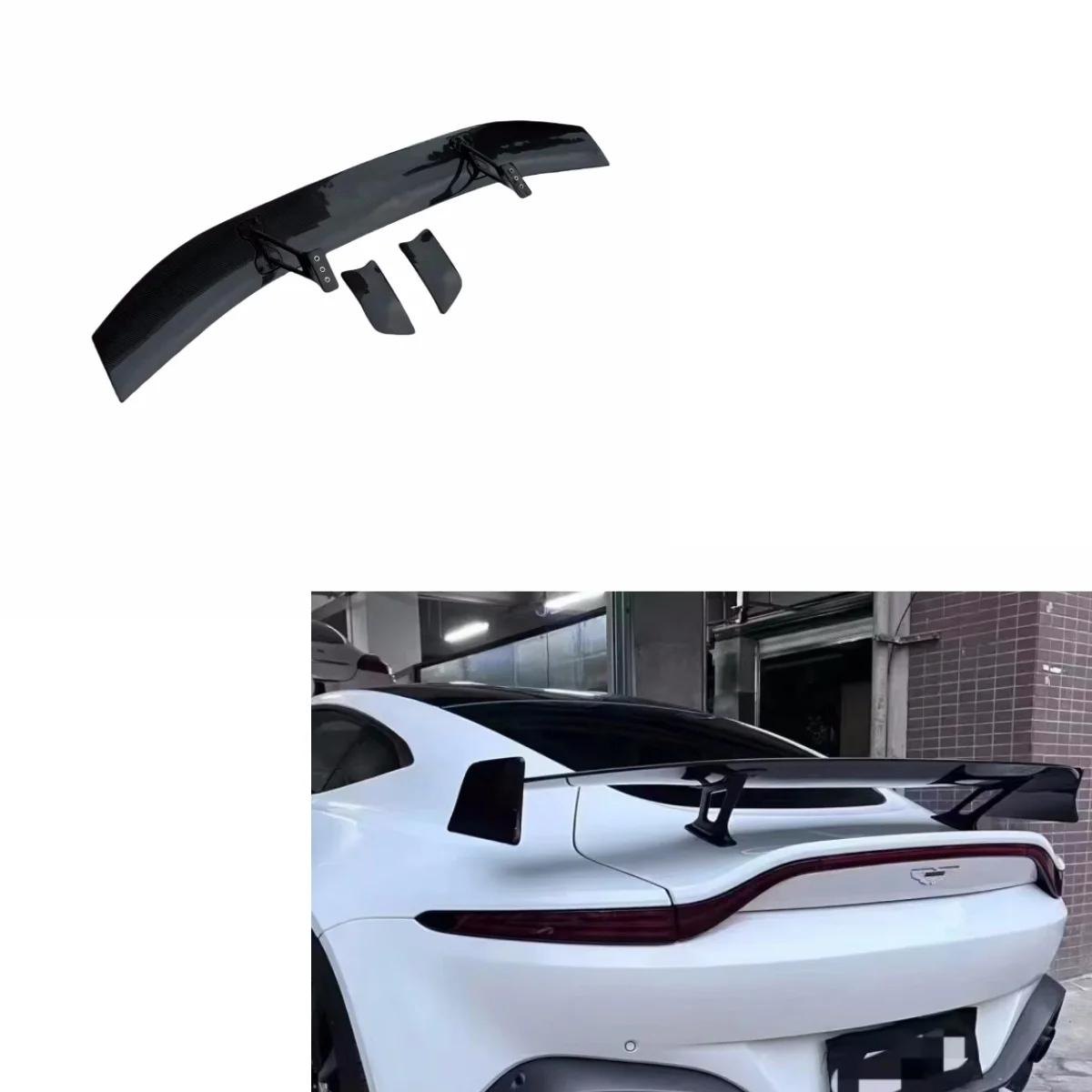 

For Aston Martin Vantage 2020-2023 Upgrade to F1 Style High Quality Dry Carbon Fiber Rear Wing Spoiler Body Kit Car Parts